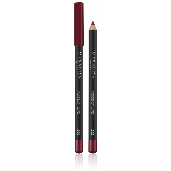 Mesauda Milano Crayon à lèvres extra doux longue durée couleur ruby/rouge foncé, en vente sur Beauty Coiffure. 