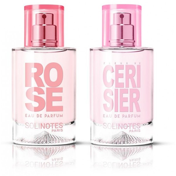 Mix Tendre : eau de parfum Rose et eau de parfum Fleur de Cerisier en format 50ml, à retrouver sur beautycoiffure.com