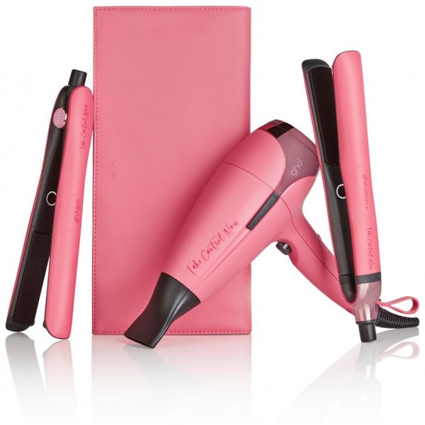 La collection Pink Take Control Now de ghd, à retrouver sur le site internet beautycoiffure.com. 